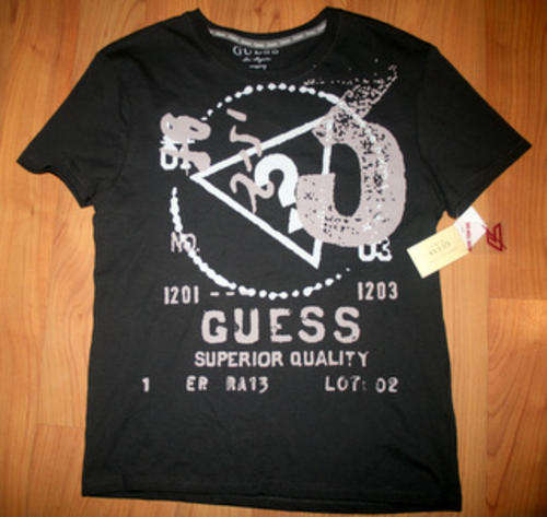 Guess - Dark Grey "Triangle" Tee Shirt - medium