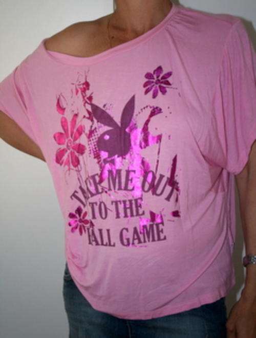 Playboy -  Play "Take me to the Ball Game" Tee Shirt - Medium