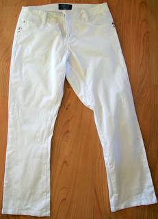 Kelso - White Cotton Long Pants Size 6