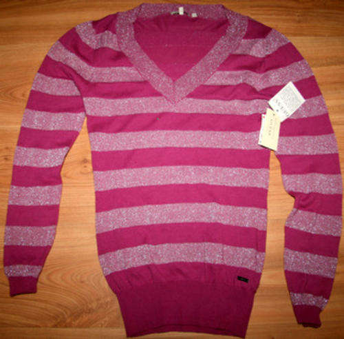 Guess - Purple and Silver Long sleeved Jersey - size Small