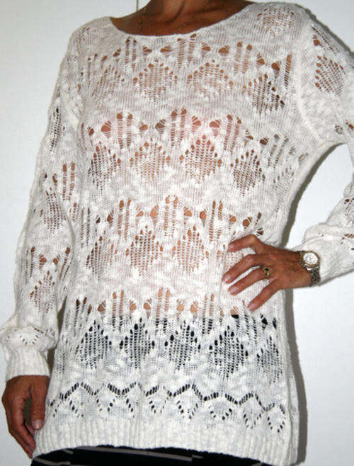 Kelso - Cream Knitted Jersey - size 16