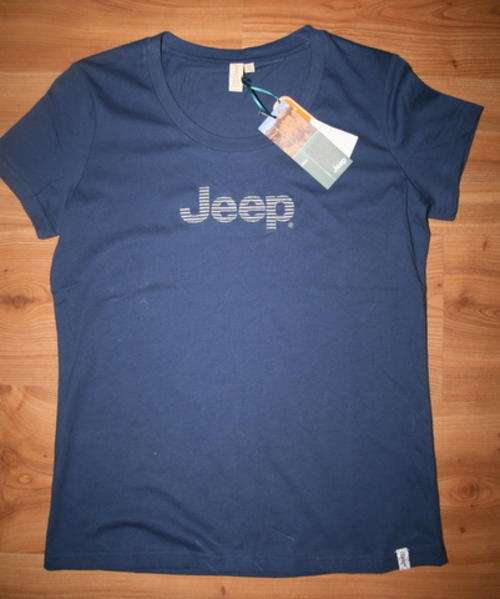Jeep - Short sleeved Embroidered Tee, with silver logo - size Medium