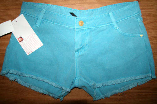 ''CLEARANCE   SALE'''      RipCurl - Pastel Blue Frayed Denim Shorts - size 14  /38