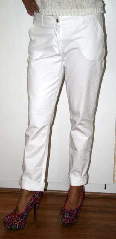 Kelso - White  Chinos - Size 12