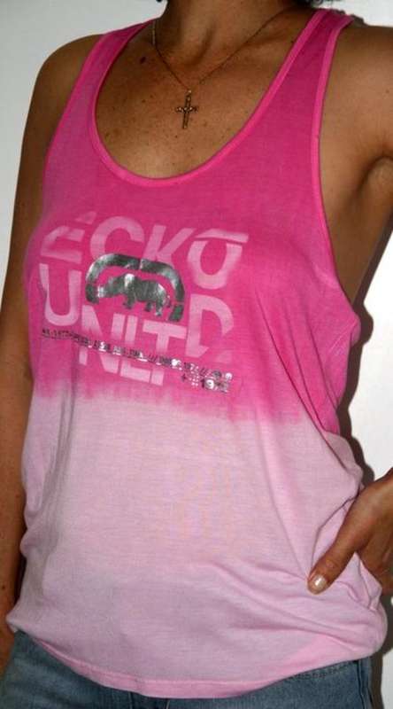 EckoRed - Pink Tye Dye Racerback Vest - Size Medium