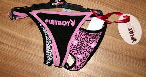 Playboy - 3 pack Animal Print G-String - Size Medium