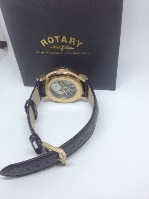 Rotary Men's Skeleton Mechanical Watch Read authorised dealer of Rotary