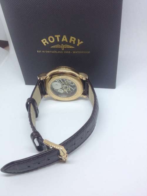 Rotary Men's Skeleton Mechanical Watch Read authorised dealer of Rotary