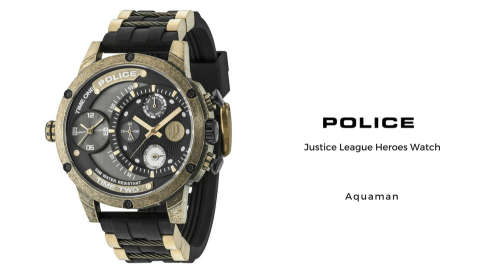 POLICE AND JUSTICE LEAGUE TEAM UP FOR LIMITED EDITION WATCHES