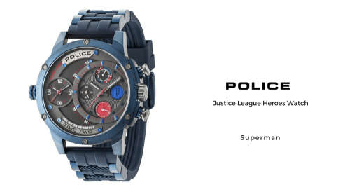 POLICE AND JUSTICE LEAGUE TEAM UP FOR LIMITED EDITION WATCHES
