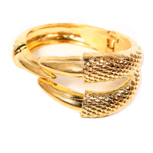Golden eagle claw bracelet bangle