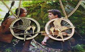 HUNGER GAMES Inspired Mockingjay Bird Catching Fire NECKLACE