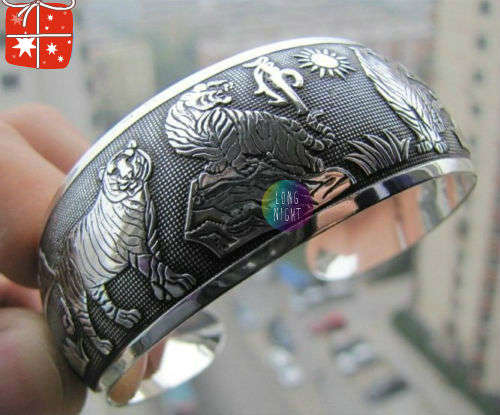 Tibet silver Totem Bangle