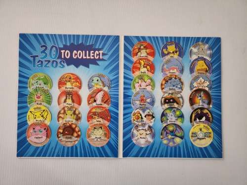 Simba Pokemon Tazos Collectors Album Complete Limited Edition