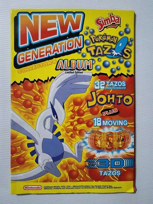Pokémon Tazos - New Generation Collectors Album - Limited Edition