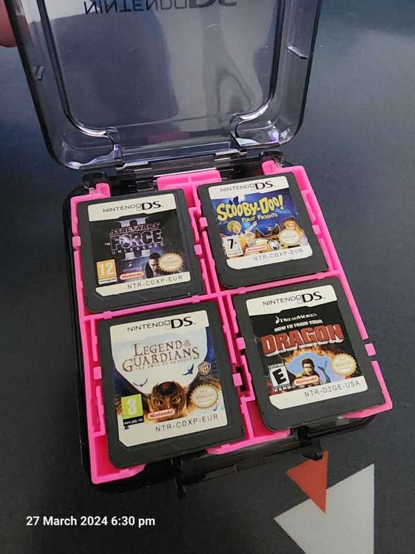 Nintendo DS Games and Game Holder