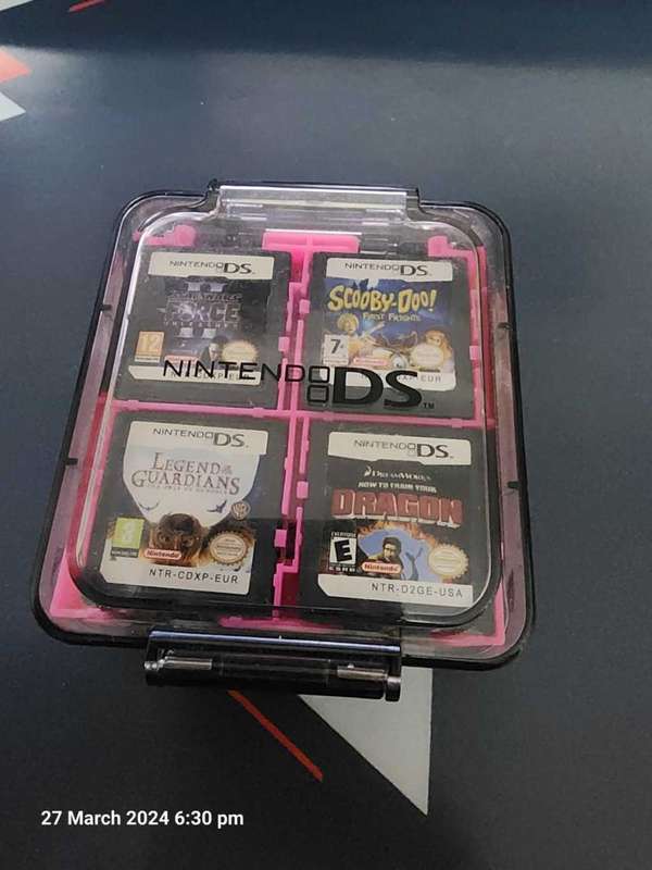 Nintendo DS Games and Game Holder