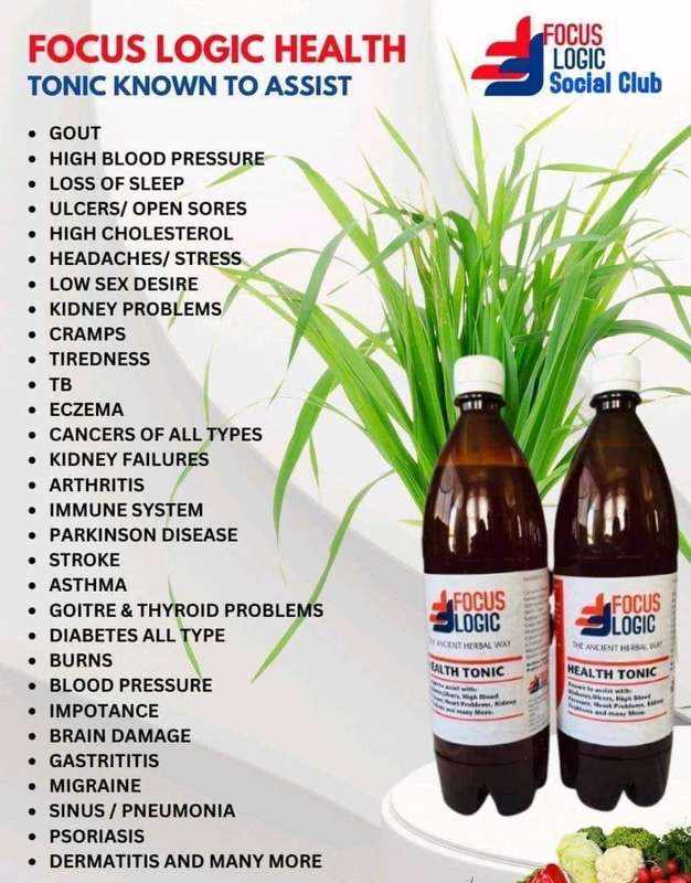 Focus Logic Herbal Blend & Health Tonic Drink - A Natural Health Boosting Remedy