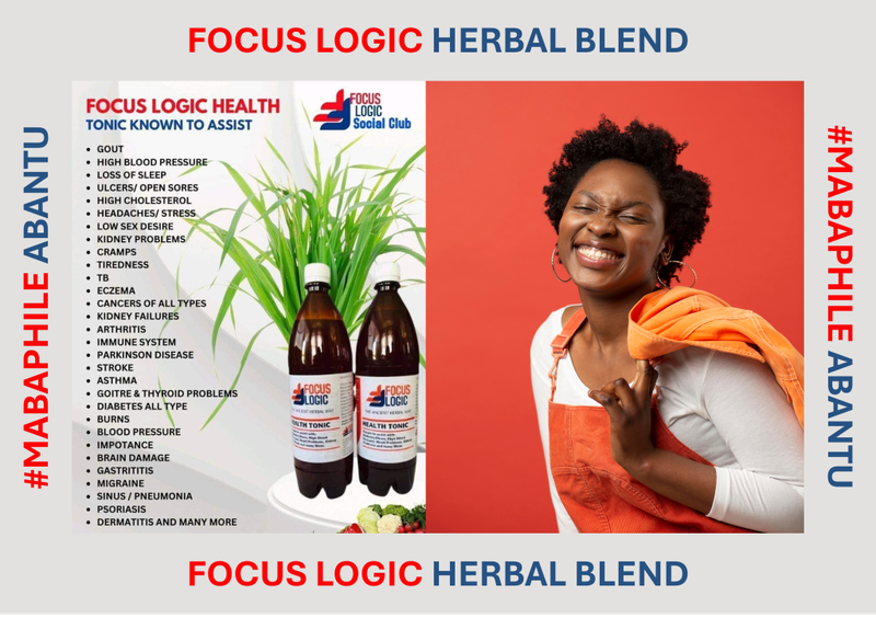 Focus Logic Herbal Blend & Health Tonic Drink - A Natural Health Boosting Remedy