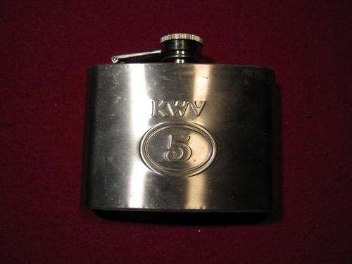 KWV 5 year hip flask