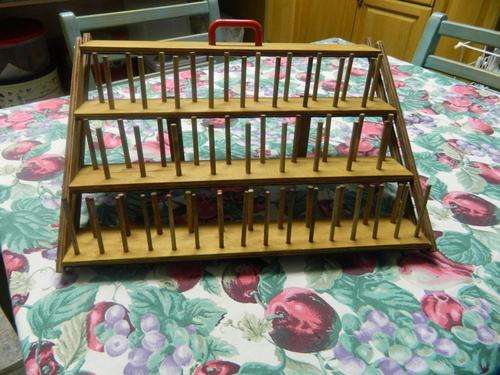 Cotton reel/bobbin holder for 65 reels - well constructed