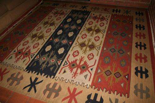 Very large Kelim - earthy colours -  2900mm x 2570mm