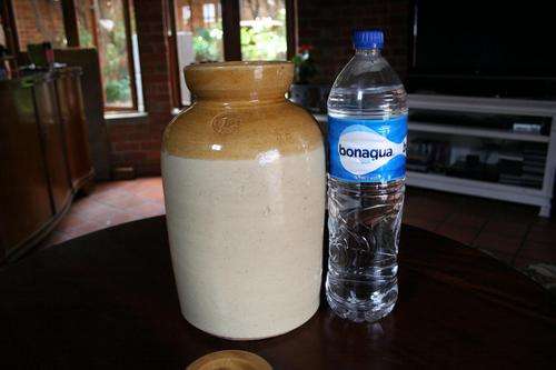 Great large stoneware pickle jar - great condition