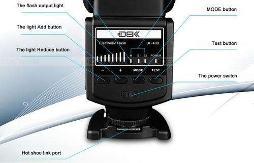 DF400 Camera Flash Features