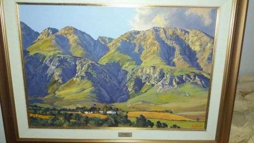 LARGE TED HOEFSLOOT OIL (SCENE NEAR SWELLENDAM)
