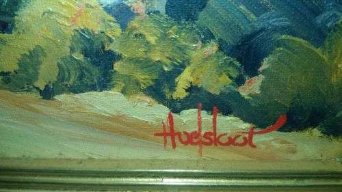 LARGE TED HOEFSLOOT OIL (SCENE NEAR SWELLENDAM)