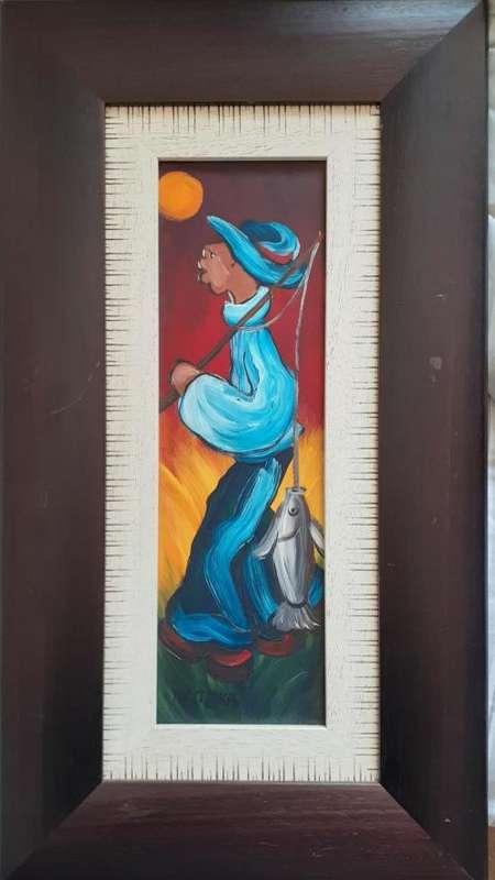 MATEKA OIL FRAMED 13 X 46 CM