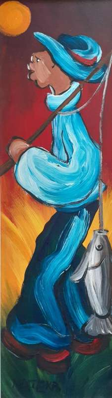 MATEKA OIL FRAMED 13 X 46 CM