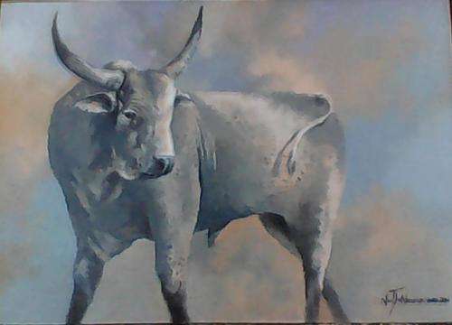 Niel janse van NIevenhuizen SIGNED oil on canvas on board 35 x 25 cm