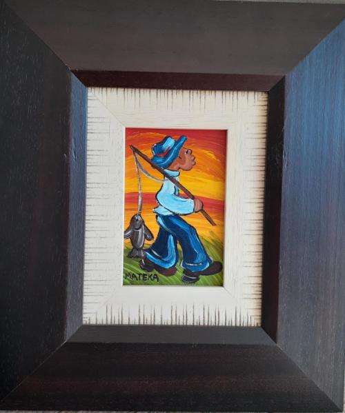 MATEKA OIL FRAMED  UNFRAMED SIZE 11 X 17