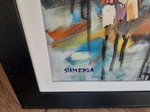 ZENZO SIAMENDA 100 X 75 CM OIL ON CANVAS