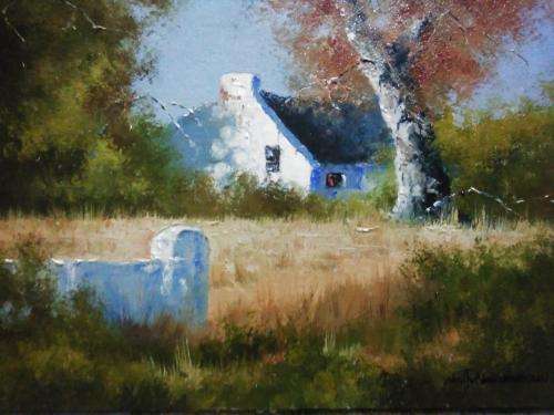 Neil janse van NIevenhuizen SIGNED oil on canvas on board 35 x 25 cm