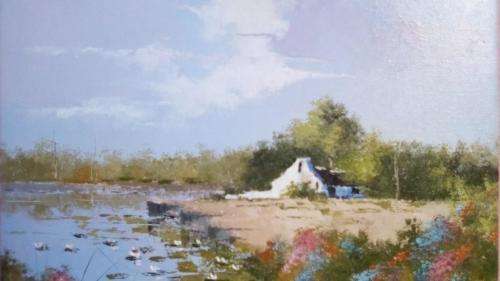 Neil janse van NIevenhuizen SIGNED oil on canvas on board 35 x 25 cm