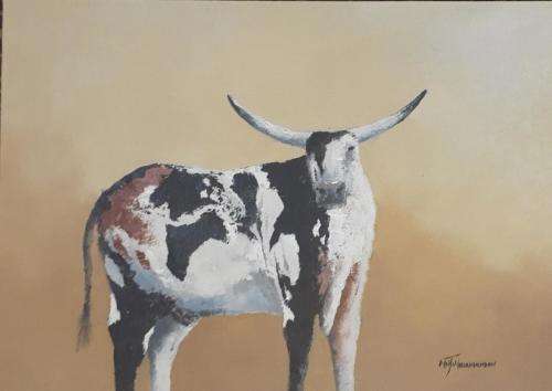 Neil janse van NIevenhuizen SIGNED oil on canvas on board 35 x 25 cm
