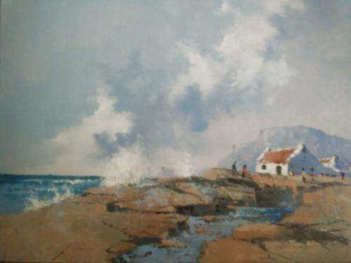 Neil janse van NIevenhuizen SIGNED oil on canvas on board 35 x 25 cm