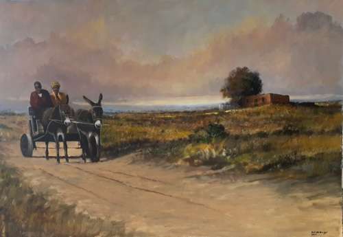 Johan Kruger Oil on Canvas on Board 120 x 80 cm