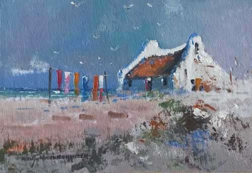 Neil janse  Van Nieuwenhuizen Oil on Canvas on Board 28.5 x 20 cm