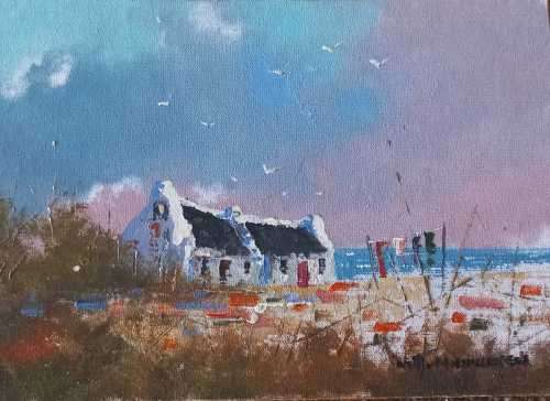Neil janse  Van Nieuwenhuizen Oil on Canvas on Board 28.5 x 20 cm