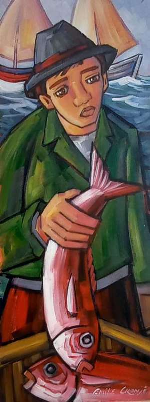 Emile Cronje Unframed 90 x 36 cm