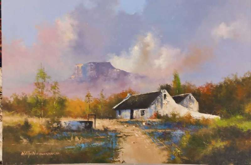 Neil janse  Van Nieuwenhuizen Oil on Canvas on Board 60 x 40  cm