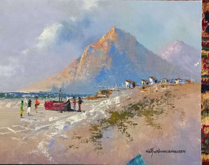 Neil janse  Van Nieuwenhuizen Oil on Canvas on Board 34 x 27 cm