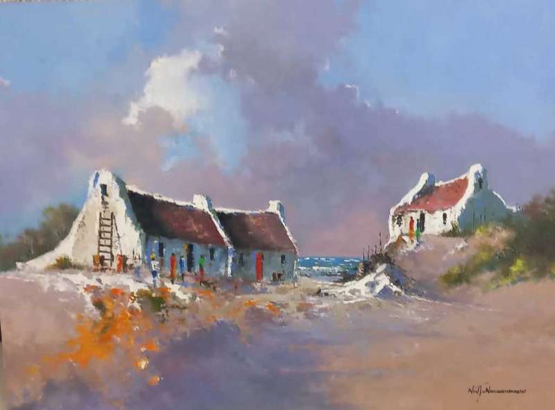 Neil janse  Van Nieuwenhuizen Oil on Canvas on Board 60 x 80 cm