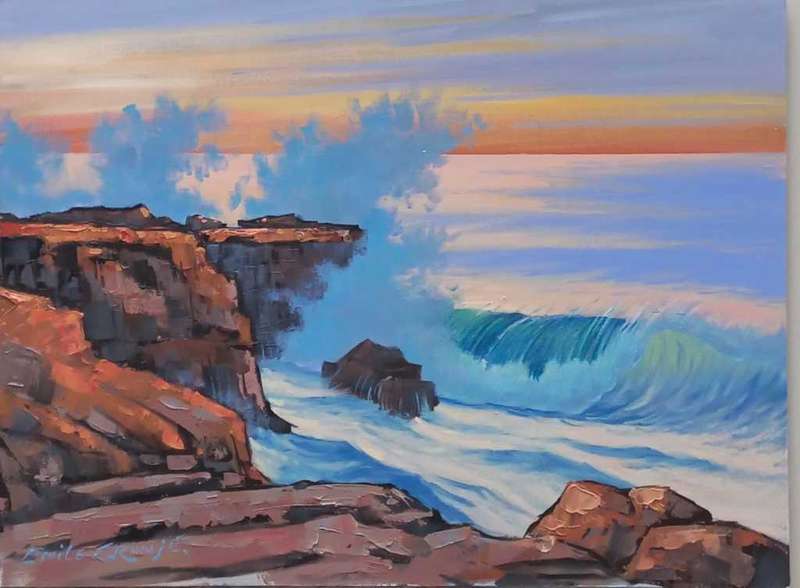 Emile Cronje Unframed 60 x 45 cm