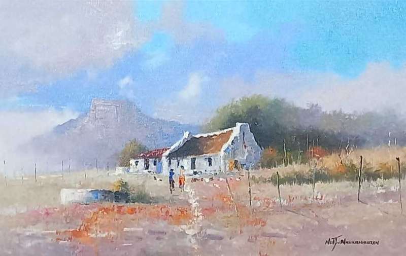 Neil janse  Van Nieuwenhuizen Oil on Canvas on Board 50 x 31 CM