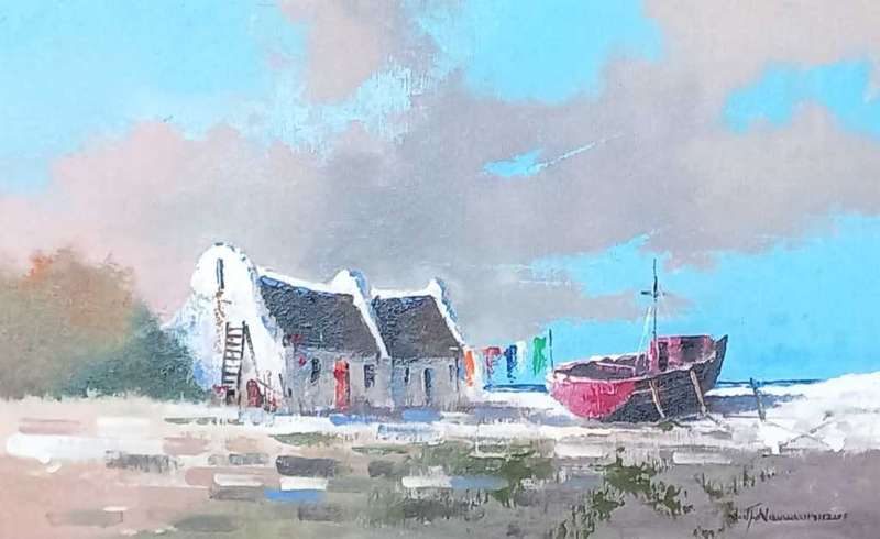 Neil janse  Van Nieuwenhuizen Oil on Canvas on Board 50 x 31 CM