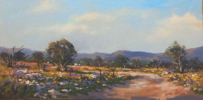 StanPolson  Unframed 50.5 X 25.4 CM OIL ON CANVAS ON BOARD